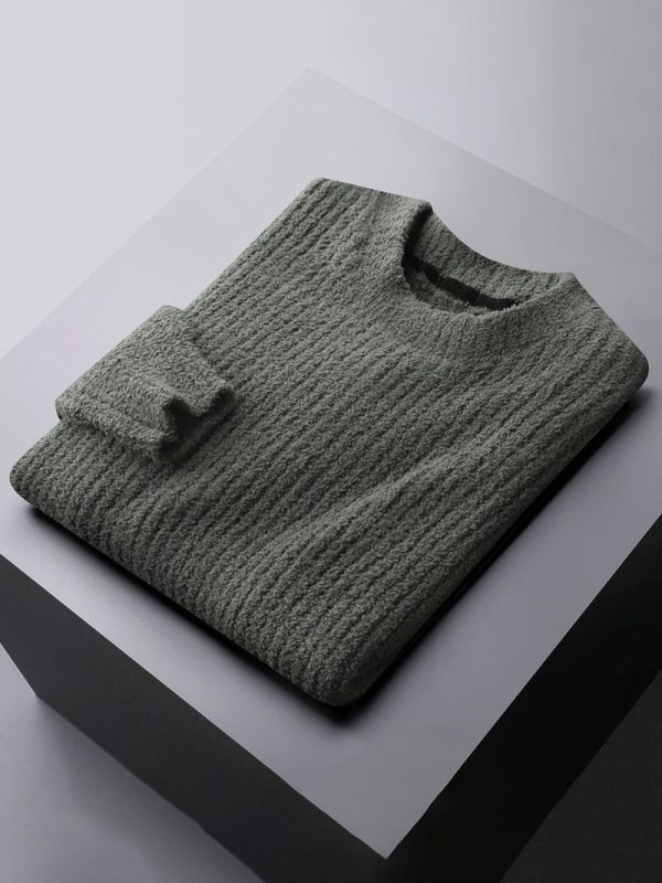 Men's solid color business high-end casual sweater