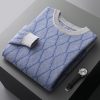 Men's solid color casual business sweater