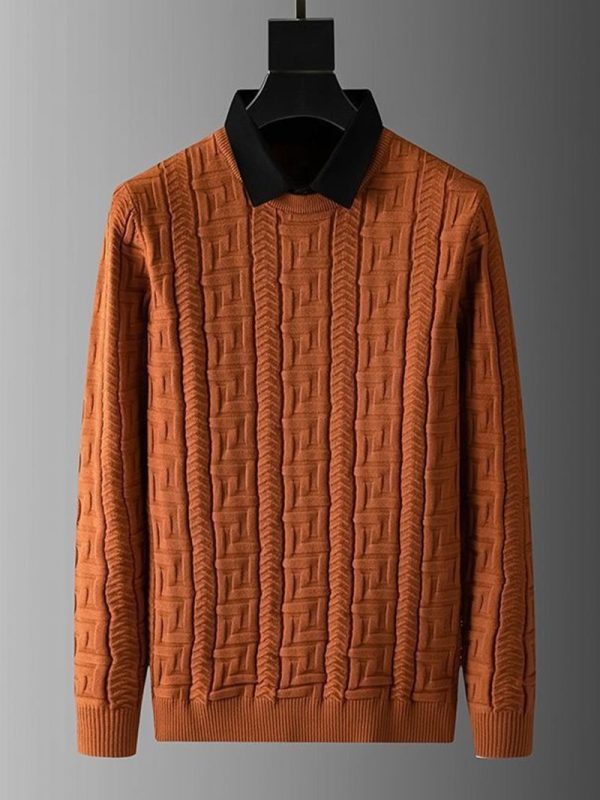 Men's casual 3-color autumn and winter sweater