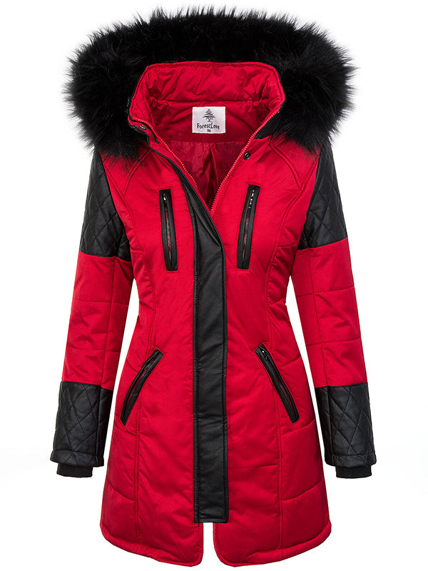 Women's winter coat warm lining parka coat