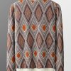 Men's casual business ethnic pattern autumn and winter sweater