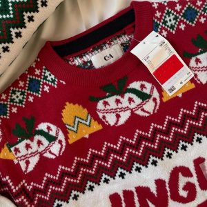 Autumn And Winter Comfortable And Casual Men's Home Jingle My Bell Pullover Round Neck Sweater Christmas Sweater / [blueesa] /