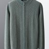 Men's casual business solid color sweater