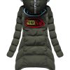 Ladies winter print jacket