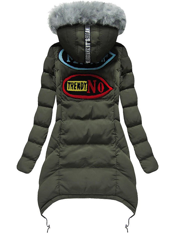 Ladies winter print jacket