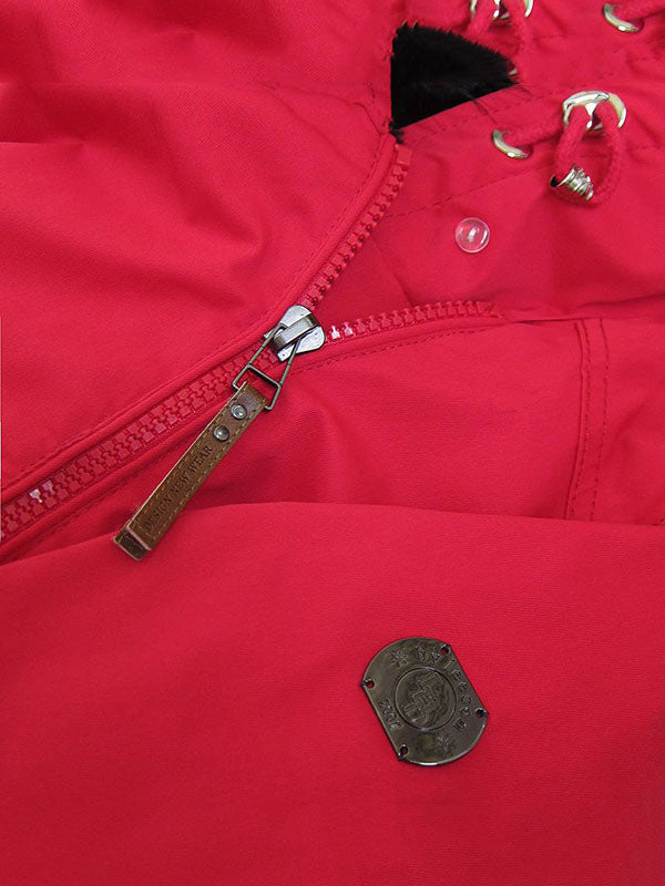 Women's Waterproof Parker Red