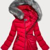 Red ladies winter jacket