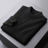 Men's solid color business simple high-end casual sweater