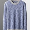 Men's solid color casual business sweater