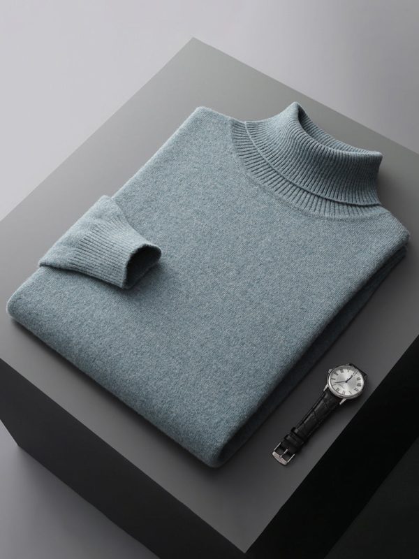 Men's six color solid color business simple high-end casual sweater