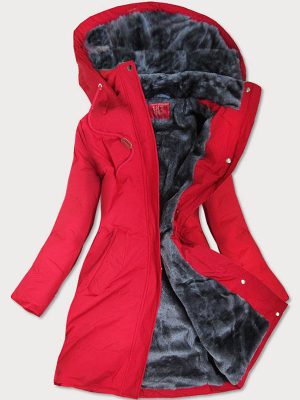 Red ladies waterproof jacket