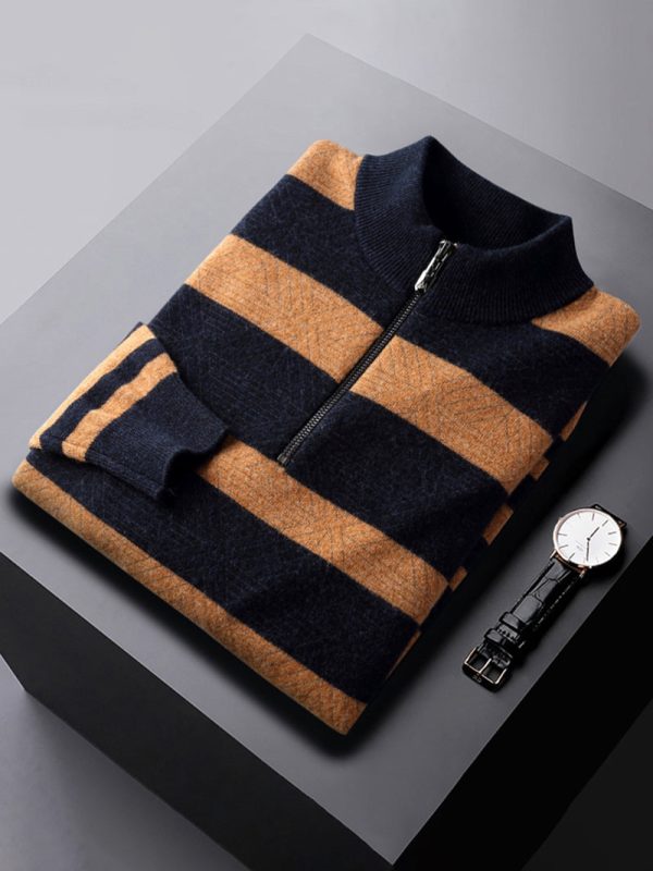 Men's high-quality sweater round neck pullover