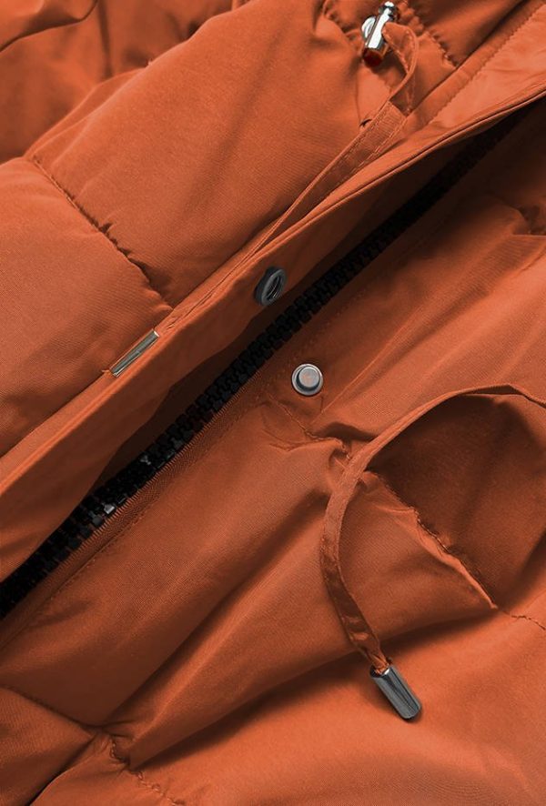 Ladies orange/brown winter parka