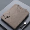 Men's casual autumn and winter solid color sweater