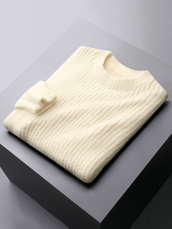 Men's solid color business high-end casual sweater