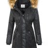 Women's winter coat warm lining parka coat